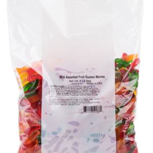 3 PACK – Albanese Worlds Best 12 Flavor Mini Gummi Worms, 5 Pounds Bulk Package