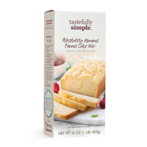 6 boxes of Tastefully Simple Absolutely Almond Pound Cake Mix NEW IN BOX