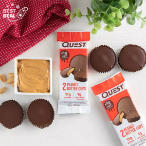 Quest Low Carb, Gluten Free, Keto Friendly, Peanut Butter Protein Cups, 12 Count