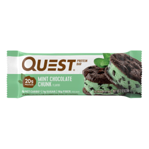 Quest Protein Bar, Mint Chocolate Chunk, 20g Protein, 12 Ct