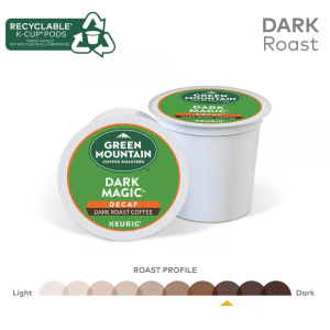 Green Mountain Coffee, Dark Magic Decaf, K-Cup Pods, Dark Roast, 96 Count