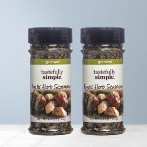 2 Bottles of Tastefully Simple Rustic Herb Seasoning 4.4oz, 2 NEW Bottles