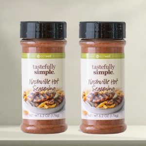 2 Bottles of Tastefully Simple Nashville Hot Seasoning 6.2oz, 2 NEW Bottles