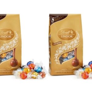 2 PACK Lindt – Ultimate 8-Flavor Assortment LINDOR Truffles 75-pc Bag (31.7 oz)’