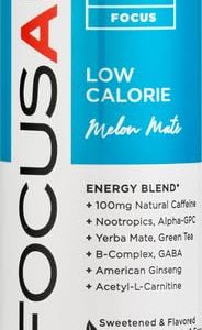 FOCUSAID Energy Blend, Nootropics Drink for Brain Fuel, Alpha-GPC, GABA, B-Complex, Yerba Mate, Green Tea, 100% Clean,100mg Natural Caffeine, 12 Fl Oz (Pack of 24)